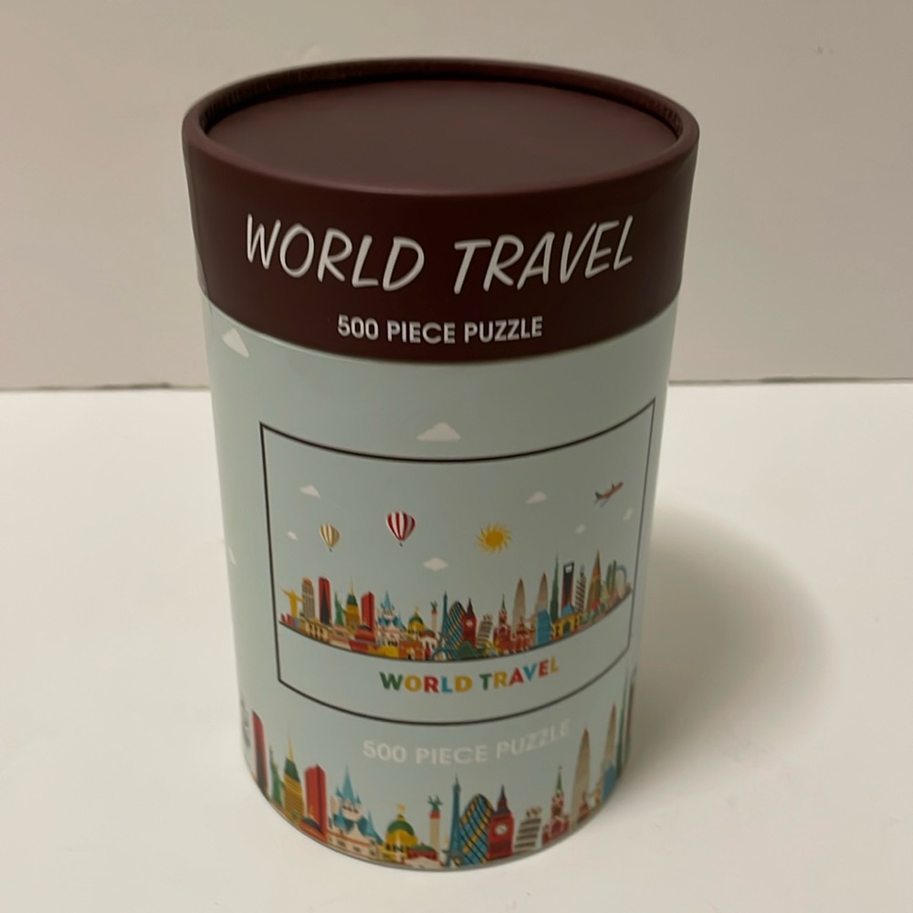 World Travel 500 Piece Puzzle (Modern) New Modern Expressions World travel 500